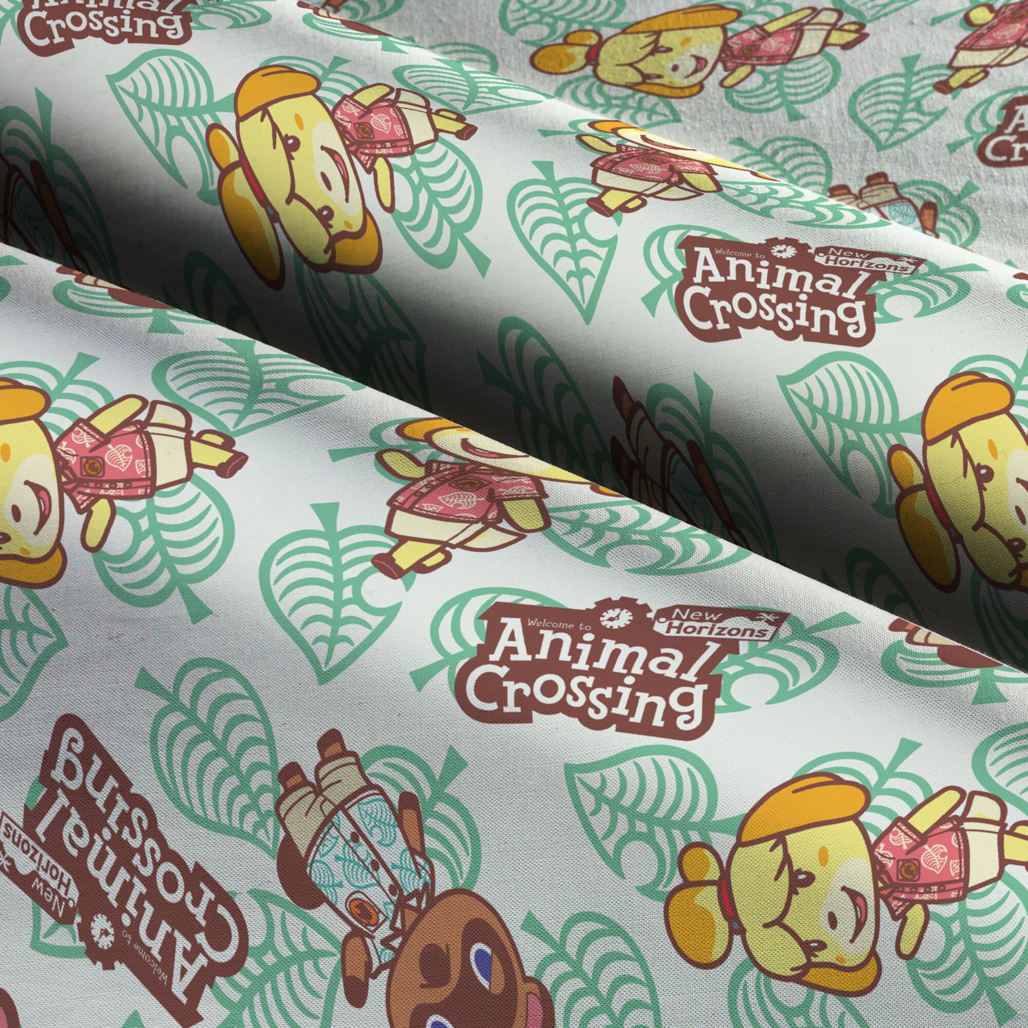 Nintendo Animal Crossing New Horizons Tom & Isabelle Nook Cotton Fabric